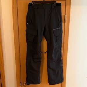 686 SixEightSix Men’s Authentic Smarty Cargo Pants Black Snowboarding Size Small